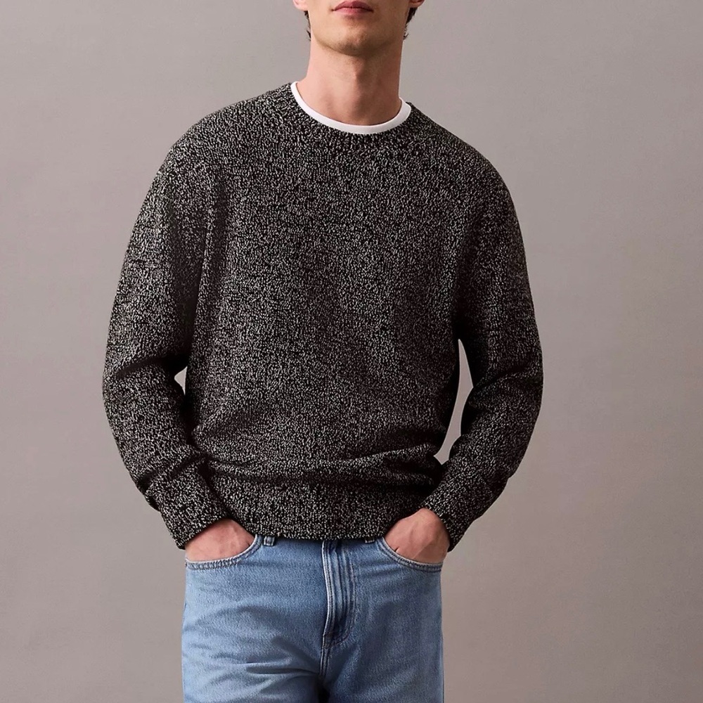 Calvin Klein | Mouline Heather Relaxed Sweater in (Small)